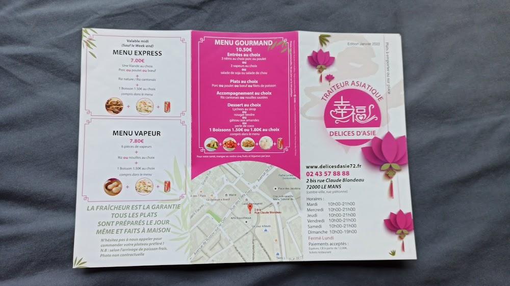Délices D'Asie - Menu Image 4